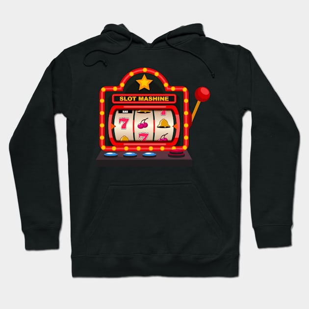 Slot Machine Lucky Game Hoodie by Polos